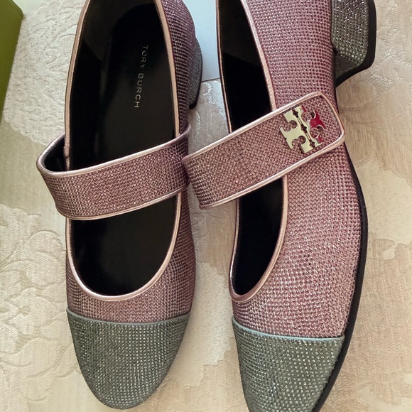 Tory Burch Shoes - Tory Burch Pink and Gray Loafers